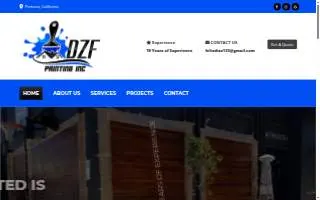 Dzf Painting Inc of Colton website