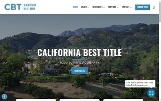 California Best Title of Glendale website