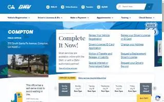 Compton DMV website