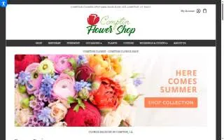 Compton Flower Shop website
