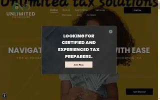 Unlimited Tax Solutions LLC website