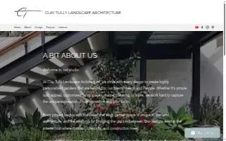 Clay Tully Landscape Architecture website
