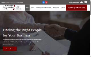 Community Staffing Resources website