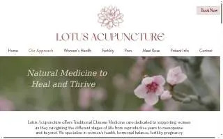 Lotus Acupuncture of Concord website