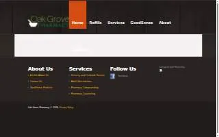 Oak Grove Pharmacy of Concord website