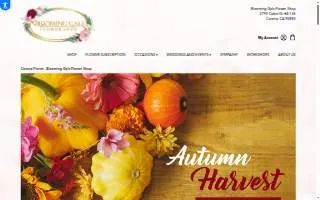 Blooming Gals Flower Shop website
