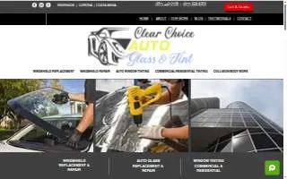 Clear Choice Windshield Repair, Replacement and Tint of Corona website