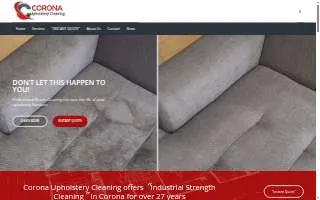 Corona Upholstery Cleaning website