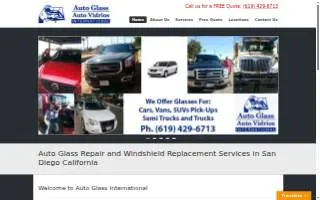 Auto Glass International website