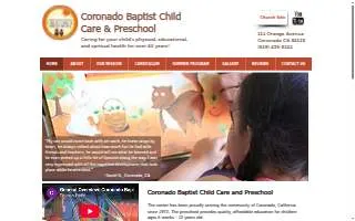 Coronado Baptist Daycare website