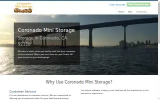 Coronado Mini Storage website