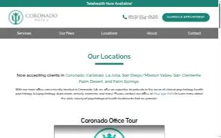 Coronado Psych website