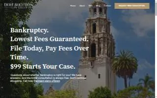 Debt Solution Law Group of Coronado website