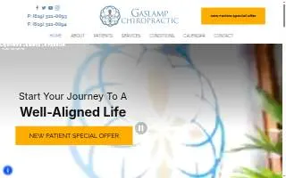 Gaslamp Chiropractic of Coronado website