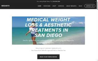 MedArts Weight Loss Specialists of Coronado website