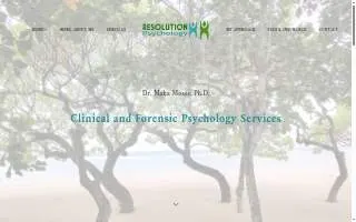 Resolution Psychology website