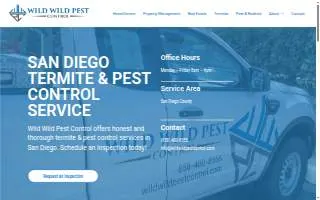 Wild Wild Pest Control of Coronado website
