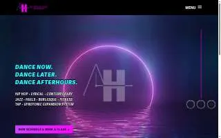 AfterHours Dance Studio of Costa Mesa website