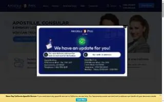 Apostille Pros, Costa Mesa website