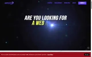 ARYOSYS Web Technologies website