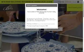 Baker Party Rentals website