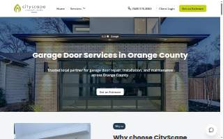 CityScape Garage Doors website