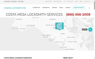 Coastal Locksmith Inc. of Costa Mesa