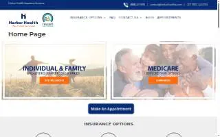 Harbor Health Insurance Services website