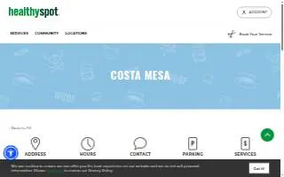 Healthy Spot (Costa Mesa) website