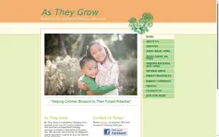As They Grow Pediatric Therapy website