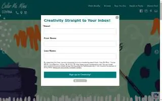 Color Me Mine of Covina website