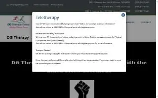DG Therapy Group of Covina website