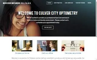 Culver City Optometry, Mercedeh Motameni, OD, FAAO website