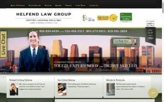Helfend Law Group of Culver City website