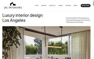 Jac Interiors of Culver City website