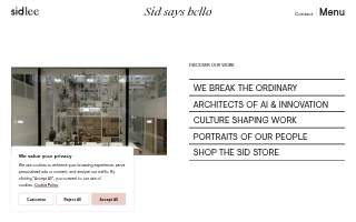 Sid Lee Los Angeles website