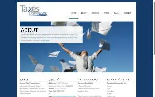 Taxes Done Eze website