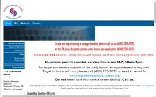 Cupertino Sanitary District website