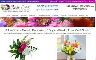 Rose Cart Florist of Sunnyvale & Flower Delivery