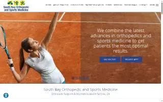 South Bay Orthopedic and Sports Medicine of Cupertino website