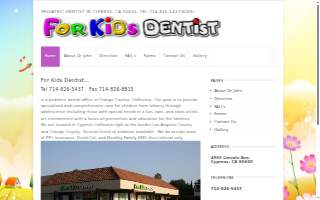 For Kids Dentist website