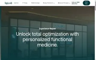 Rejuve Medical Clinic website