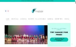 Coastside Dance School Daly City website