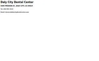 Daly City Dental Center website