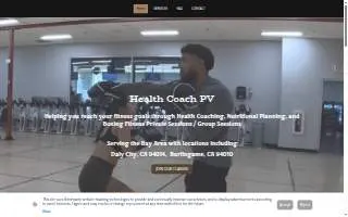 Health Coach PV website