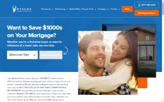 Bydand Home Loans website