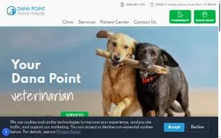 Dana Point Animal Hospital website