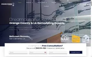 Dreamcatcher Remodeling of Dana Point website