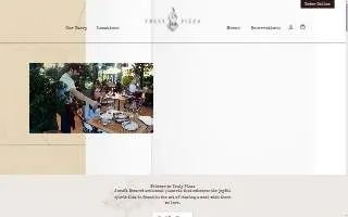 Truly Pizza website