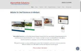 AlamoWeb Solutions of Danville website